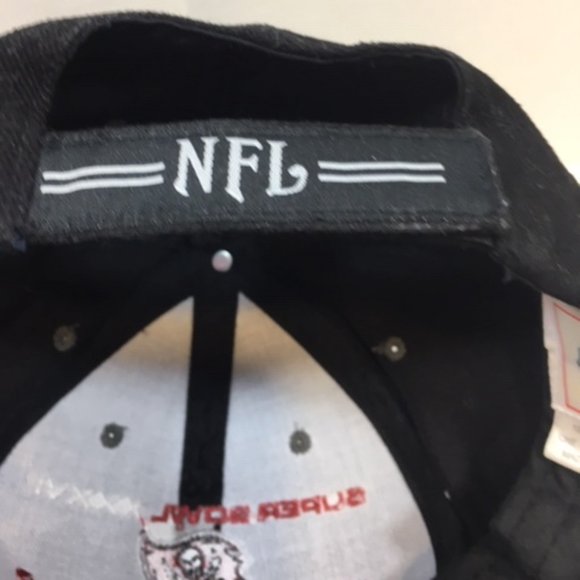 NFL Buccaneers Super Bowl XXXVII Champions Baseball Cap Hat Black - Picture 7 of 11